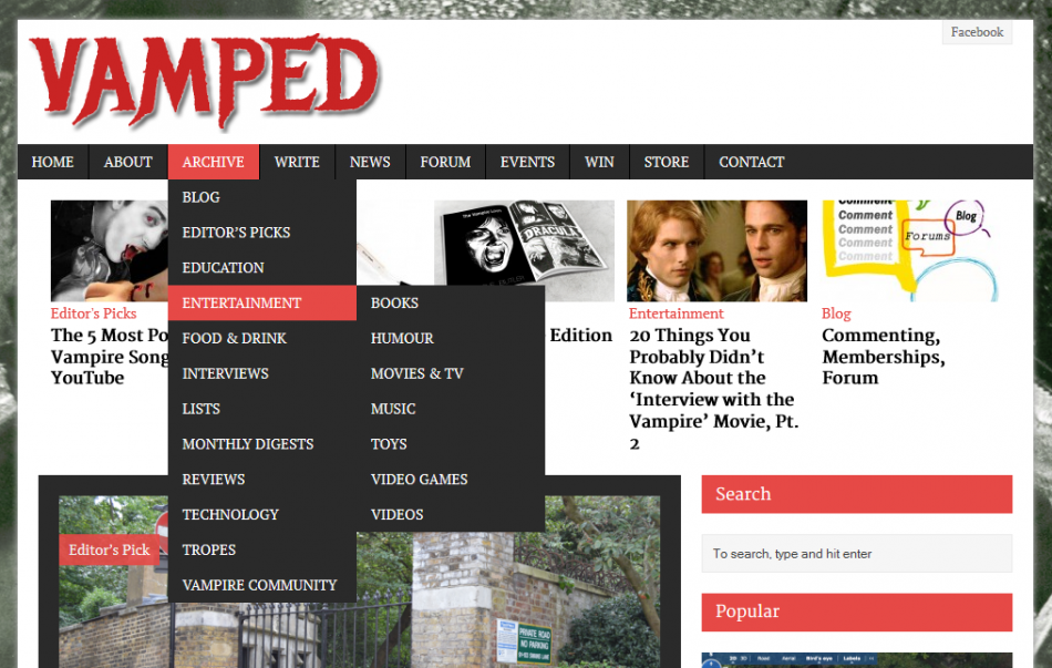Vamped Nav Menu and Drop Down